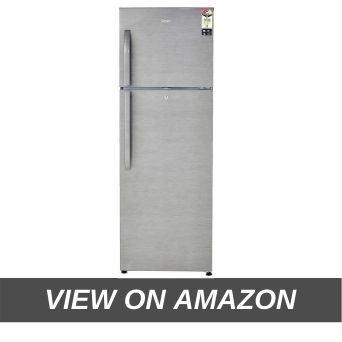 Haier 335 L 3 Star Frost Free Double Door Refrigerator(HRF-3554BS-E, Brushline Silver)