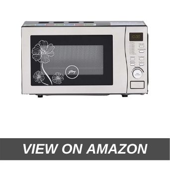 Godrej 20 L Convection Microwave Oven with free 4 movie vouchers upto Rs 2000 (GMX 20 CA5 MLZ, Silver)