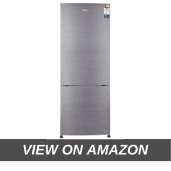 Haier 320 L 3 Star Frost Free Double Door Refrigerator(HRB-3404BS-R_HRB-3404BS-E, Brushline silver, Bottom Freezer)