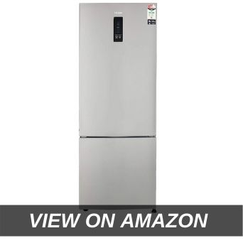 Haier 320 L 3 Star (2019) Frost Free Double Door Refrigerator(HRB-3404BS-R_HRB-3404BS-E, Brushline silver, Bottom Freezer)